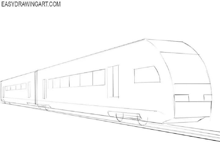 Train Drawing Step by Step Guide