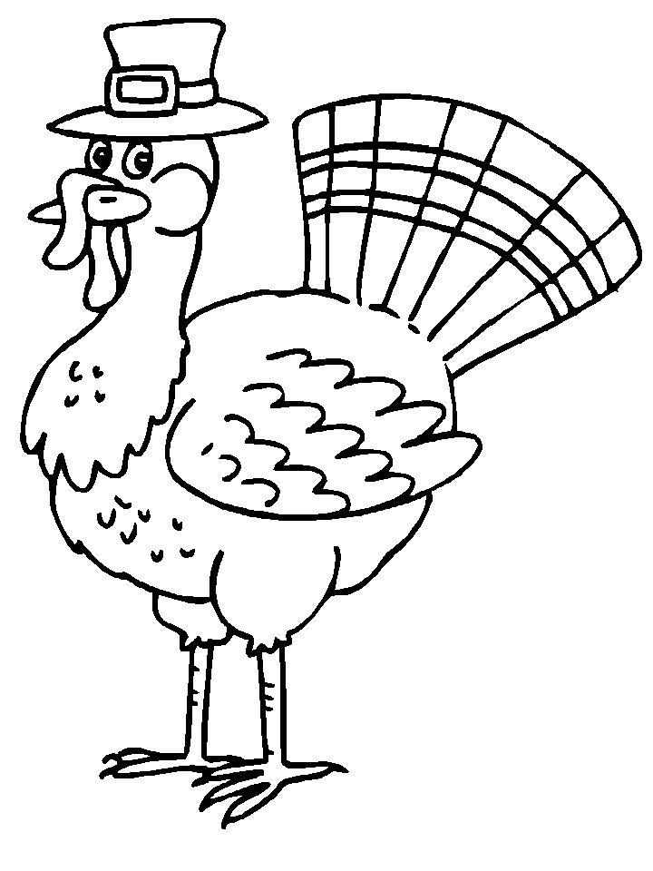 Turkey Coloring Pages for Kids to Print