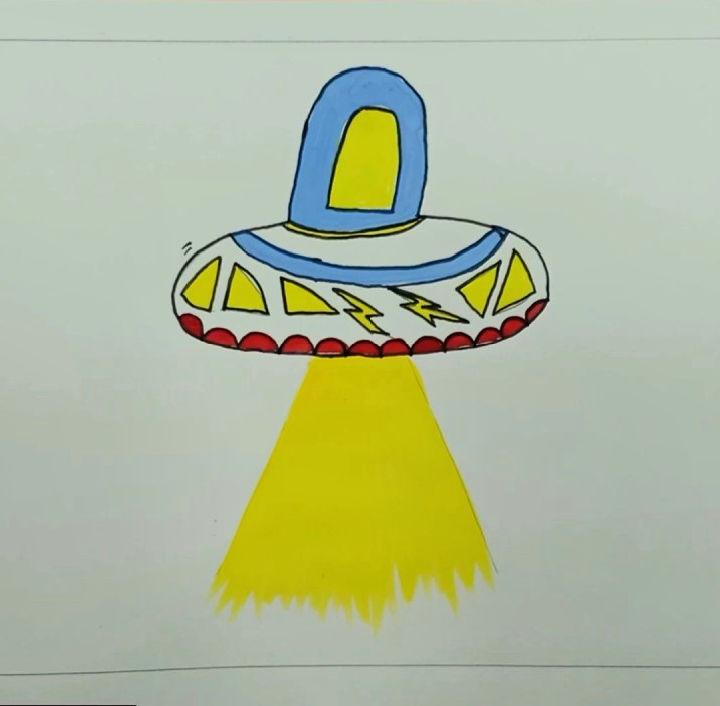 UFO Drawing with Color