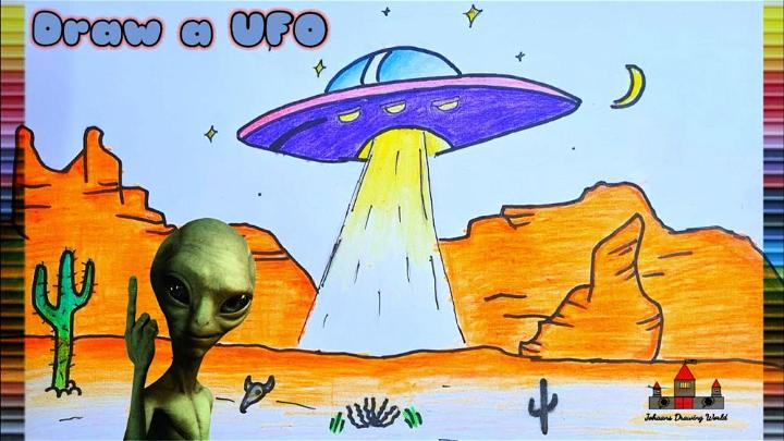 UFO Picture to Draw