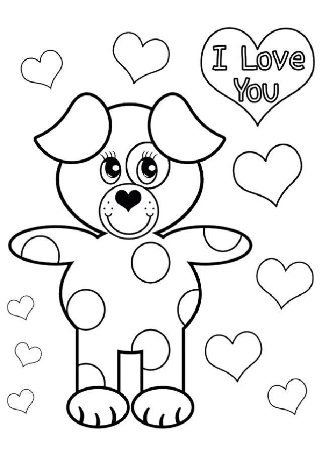 Valentines Day Coloring Pages for Little Ones