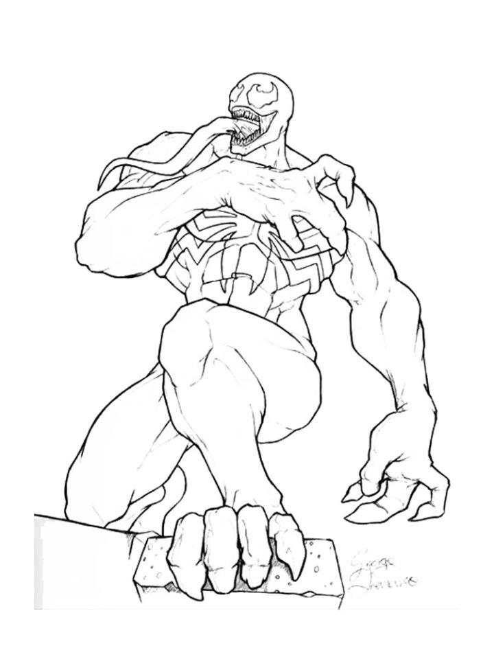 Venom Coloring Pages and Printables
