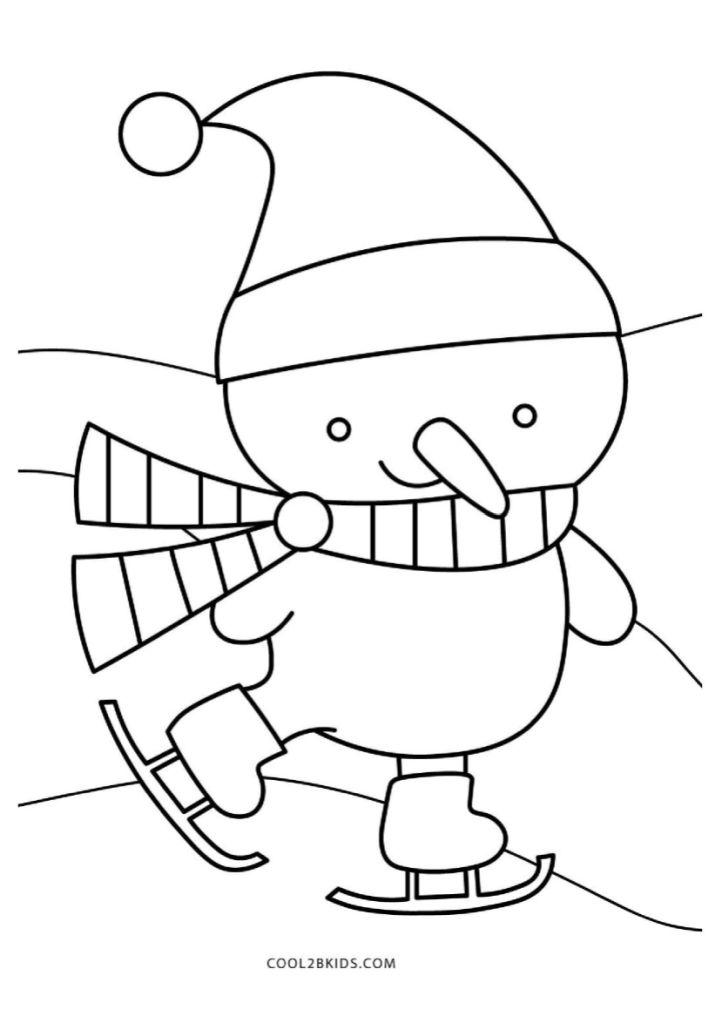 Winter Coloring Pictures for Preschool