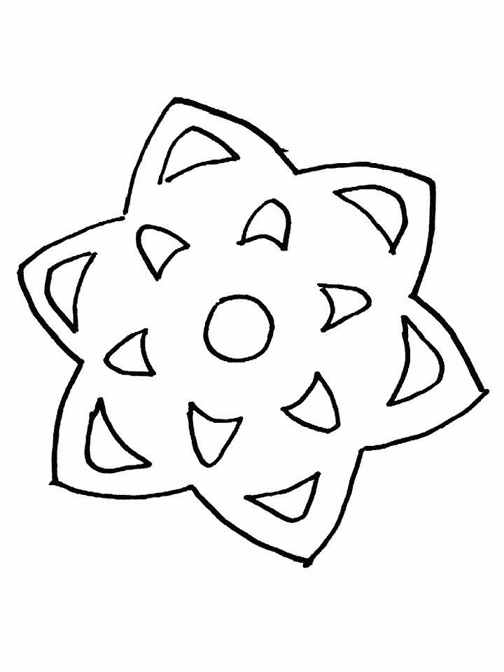 Winter Snowflakes Coloring Pages for Little Ones
