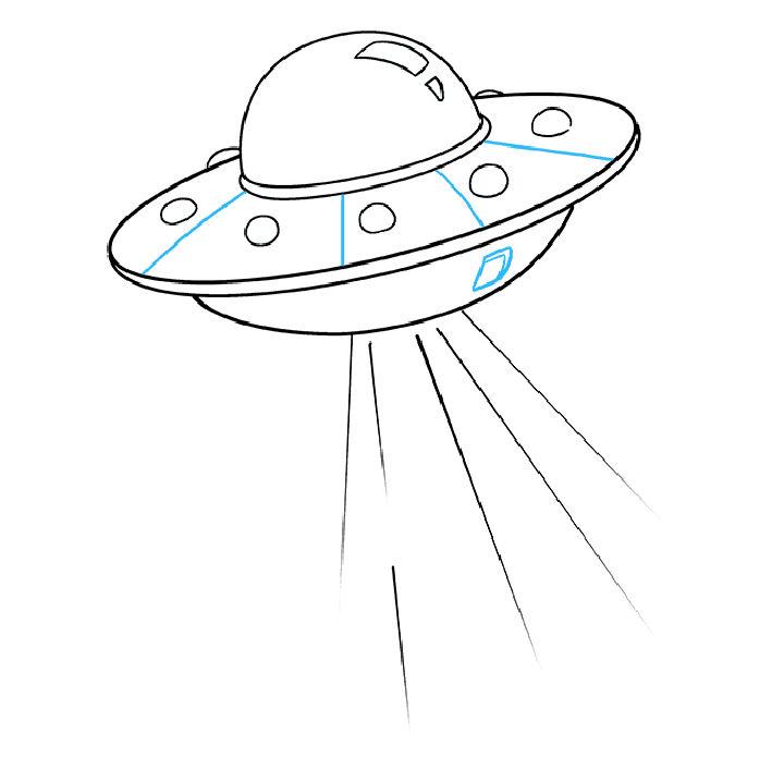 Wonderful UFO Drawing for Beginner