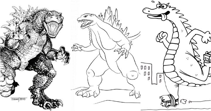 25 Easy and Free Godzilla Coloring Pages for Kids and Adults - Cute Godzilla Coloring Pictures and Sheets Printable