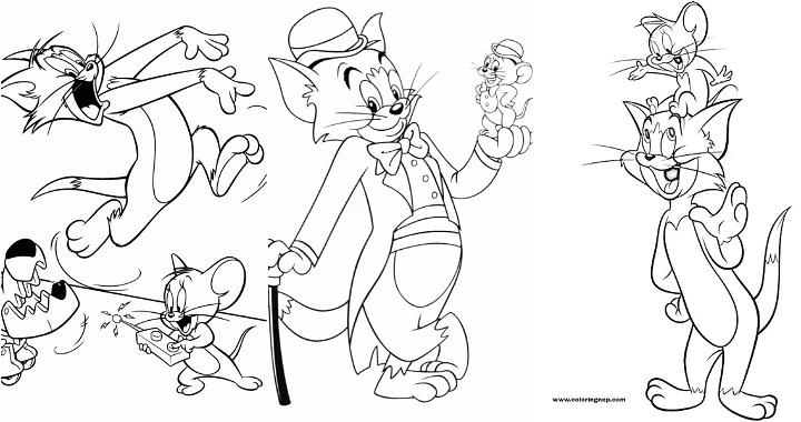 easy and free tom and jerry coloring pages for kids and adults