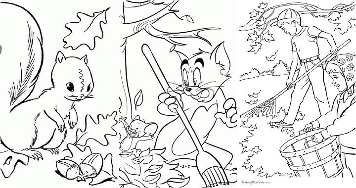 free fall coloring pages to print