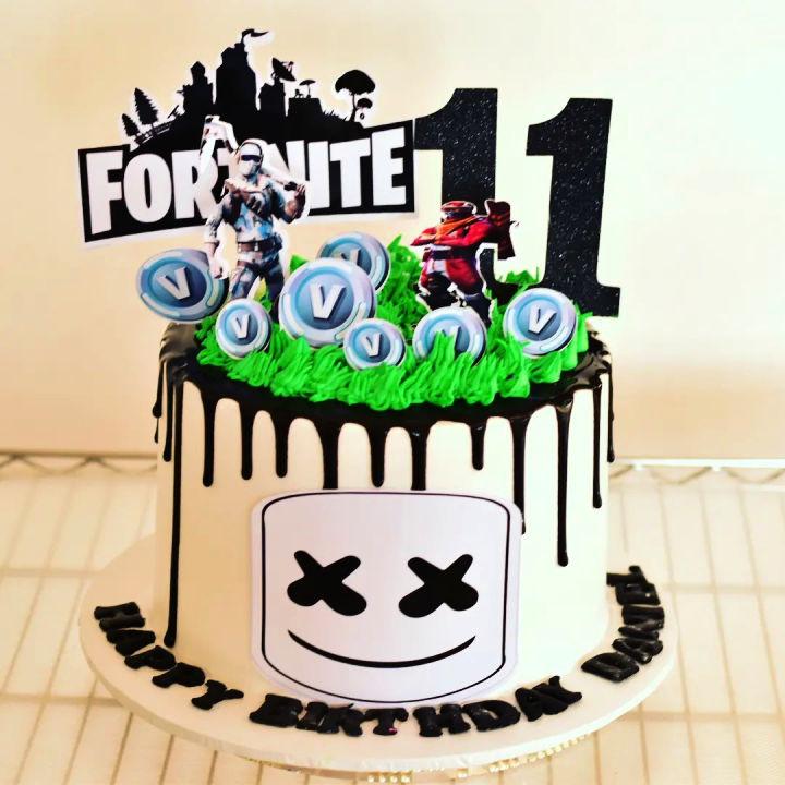 11th Birthday Fortnite Cake Decoration
