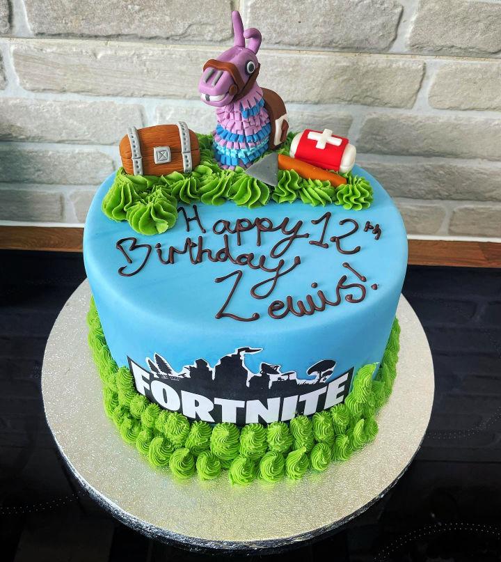 12th Birthday Fortnite Cake
