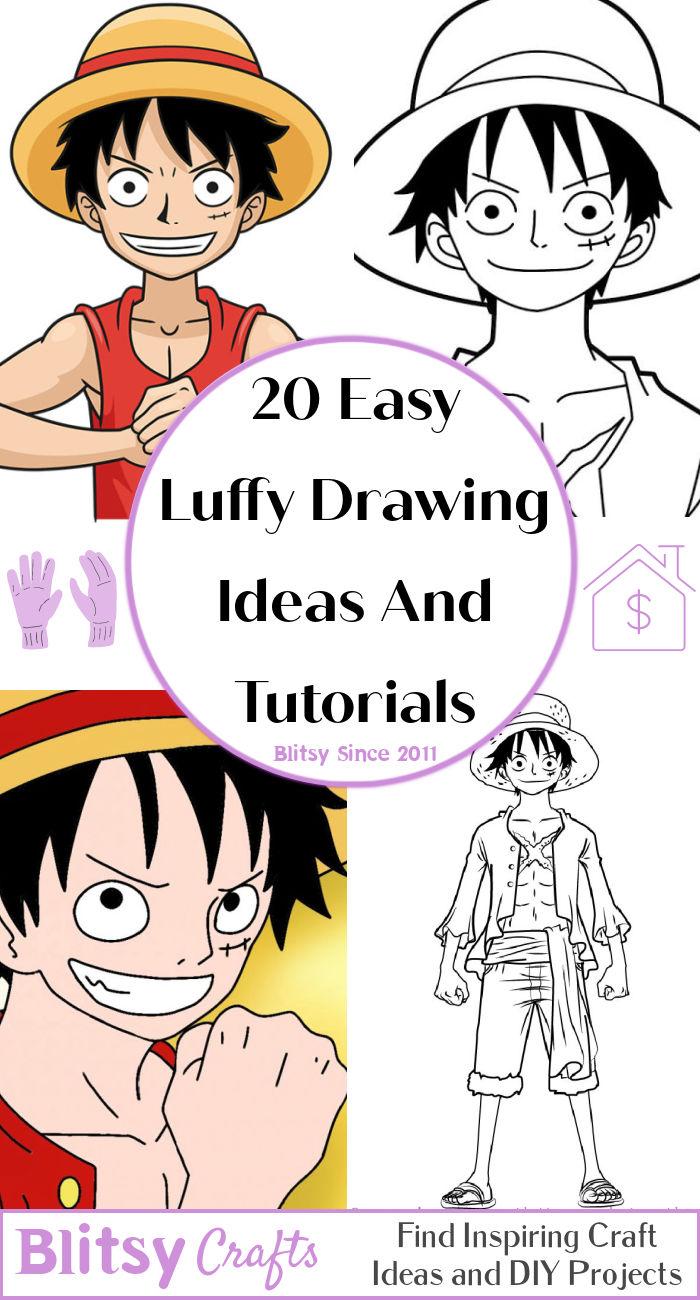 20 Easy Luffy Drawing Ideas - How to Draw Luffy