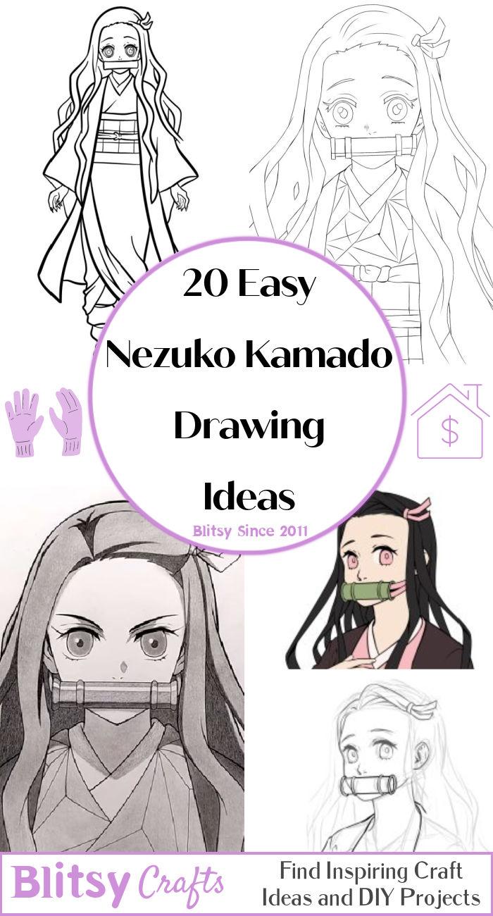 20 Easy Nezuko Drawing Ideas - How to Draw Nezuko