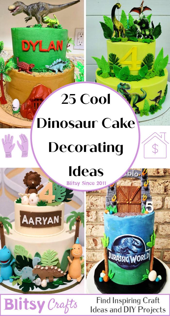 25 Amazing Dinosaur Cake Ideas - Dinosaur Birthday Cake Ideas