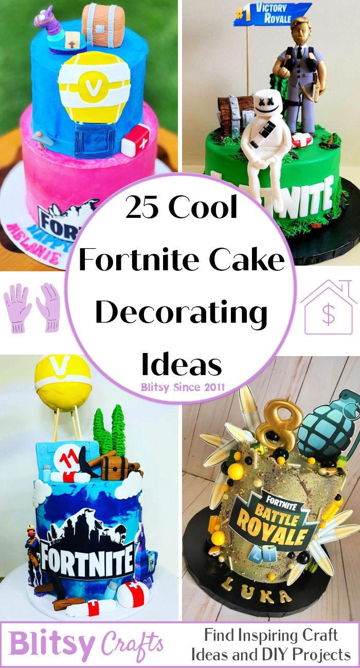25 Cool Fortnite Cake Decorating Ideas