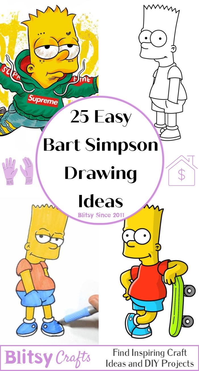 How To Draw Bart Simpson Step By Step Easy