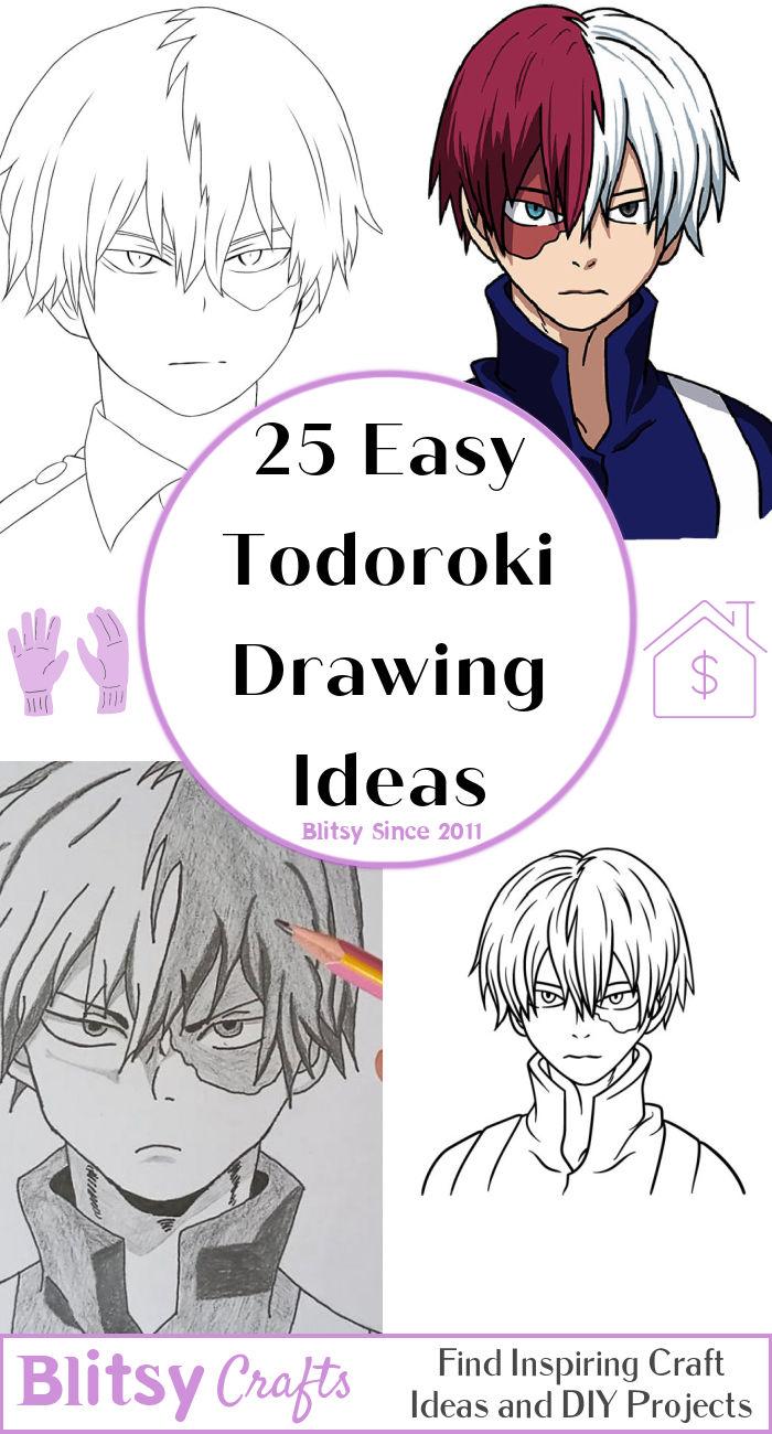 25 Easy Todoroki Drawing Ideas - How to Draw Todoroki