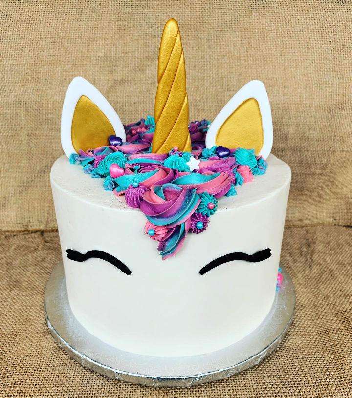 4th Birthday Small Unicorn Cake