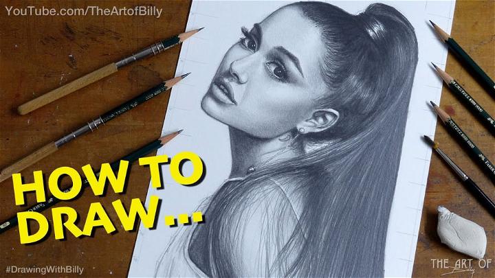Ariana Grandes Portrait Drawing for Beginners