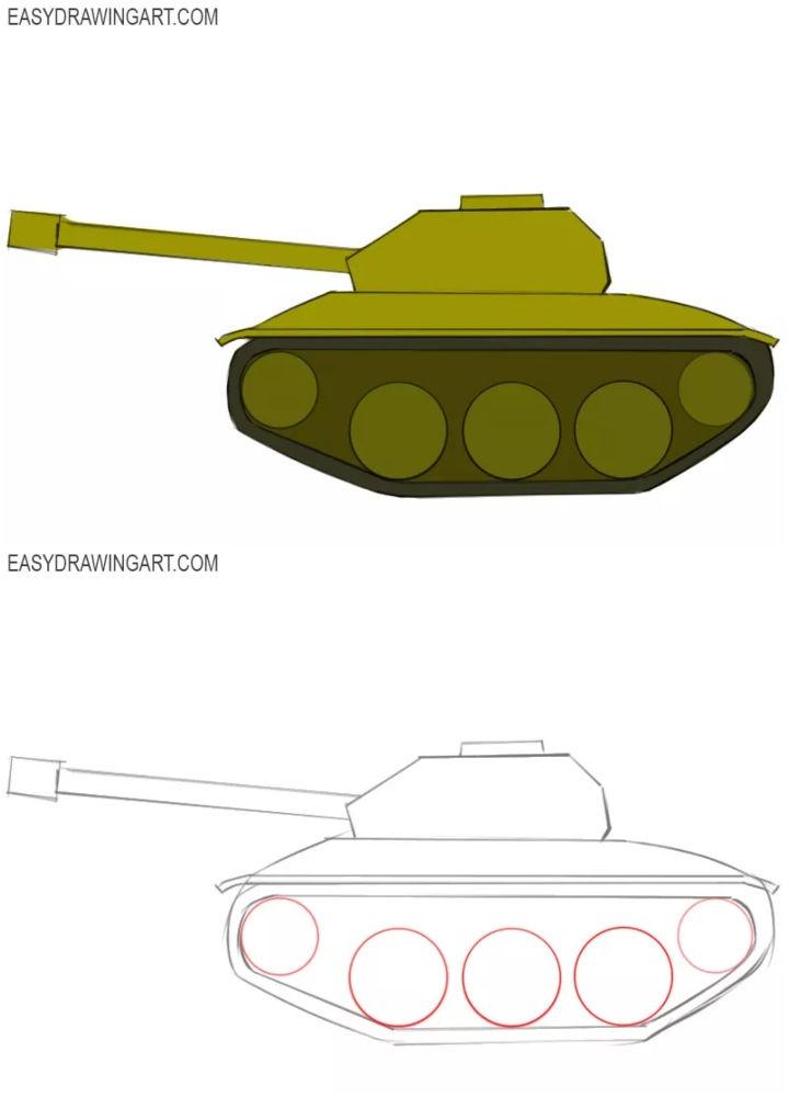 Army Tank Drawing