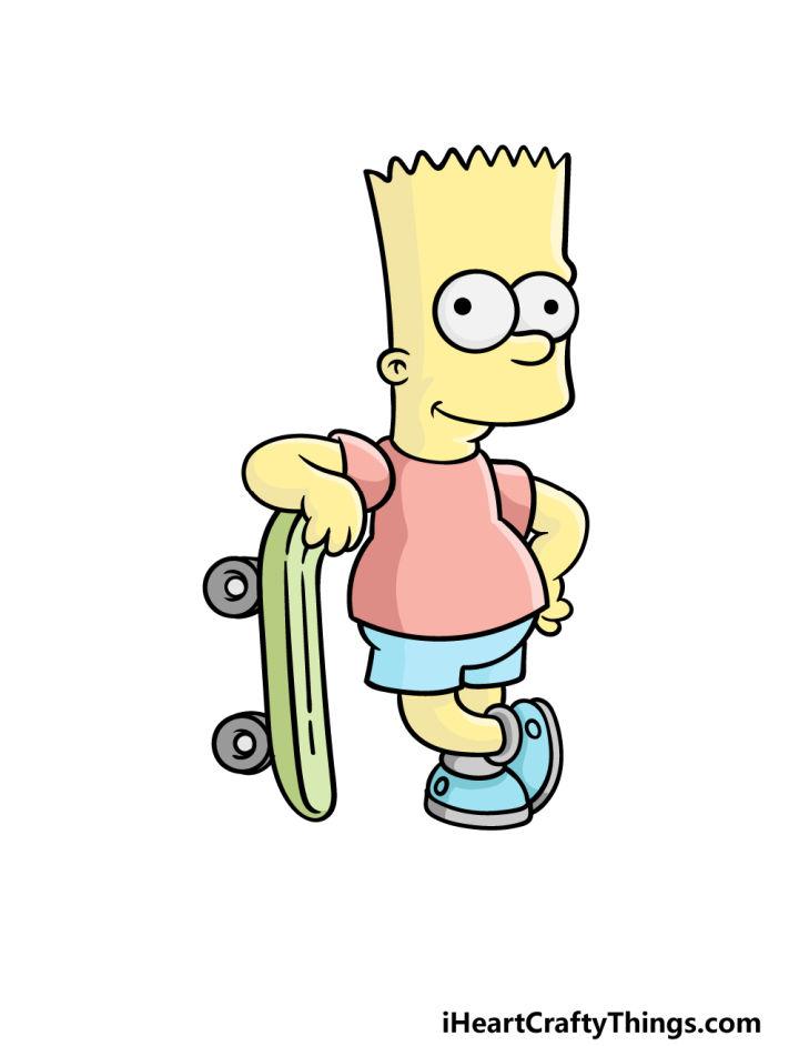 Bart Simpson Drawing Step by Step Guide