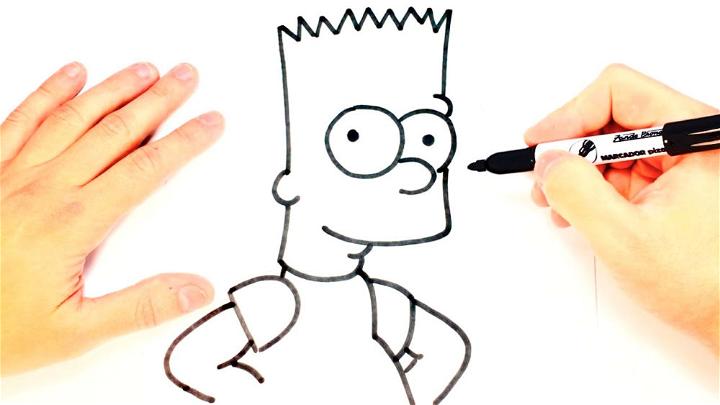 Bart Simpson Drawing Step by Step