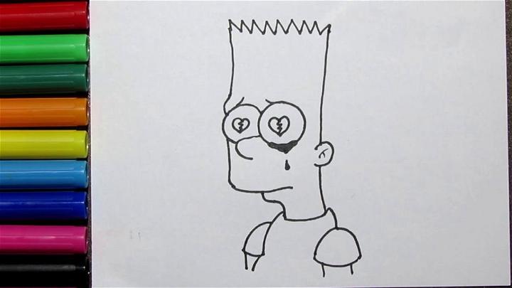 How to Draw Bart Simpson  Really Easy Drawing Tutorial