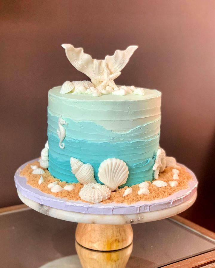 Beach Days Mermaid Cake