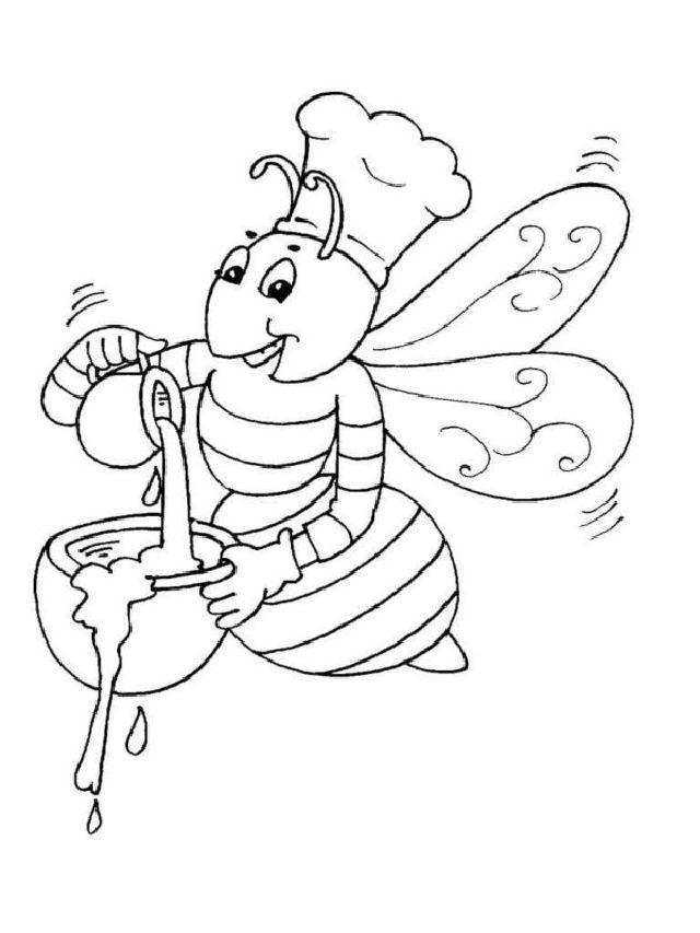 Bee Coloring Pages Tracer Pages and Posters