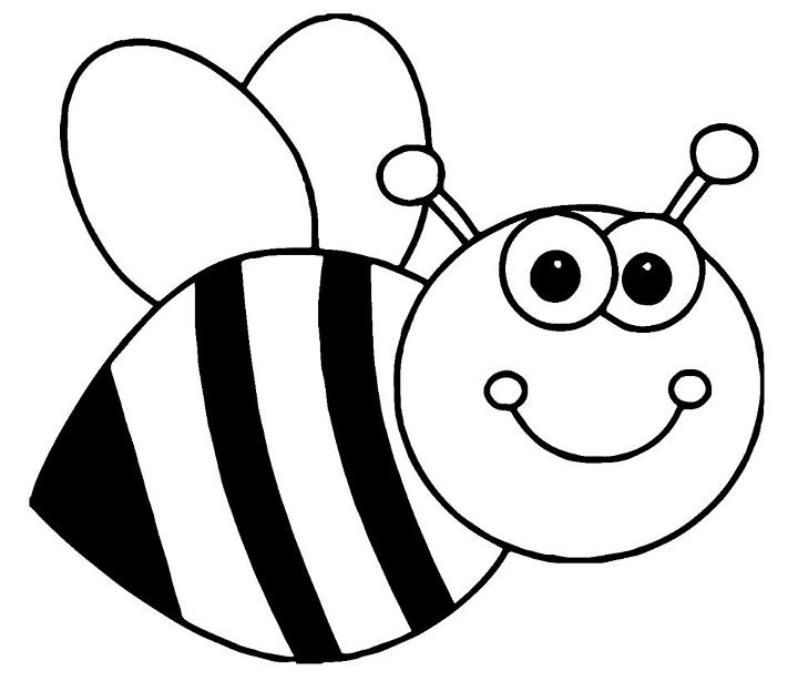 Bee Coloring Pages for Little Ones