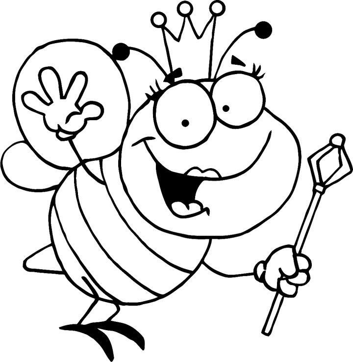 Coloring Pages of Queen Bee