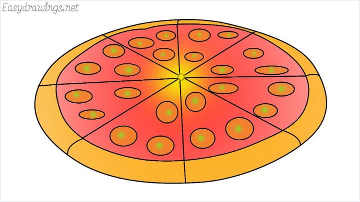 Cool Pizza Drawing for Beginners