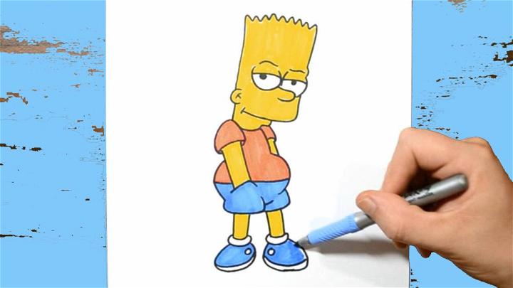 Cool and Easy Bart Simpson Drawing
