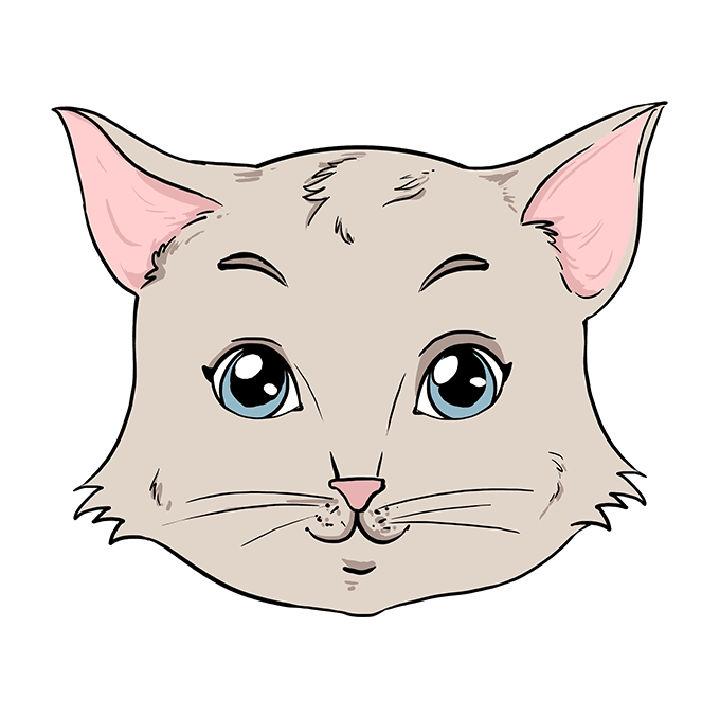 Create a Wonderful Cat Face Drawing