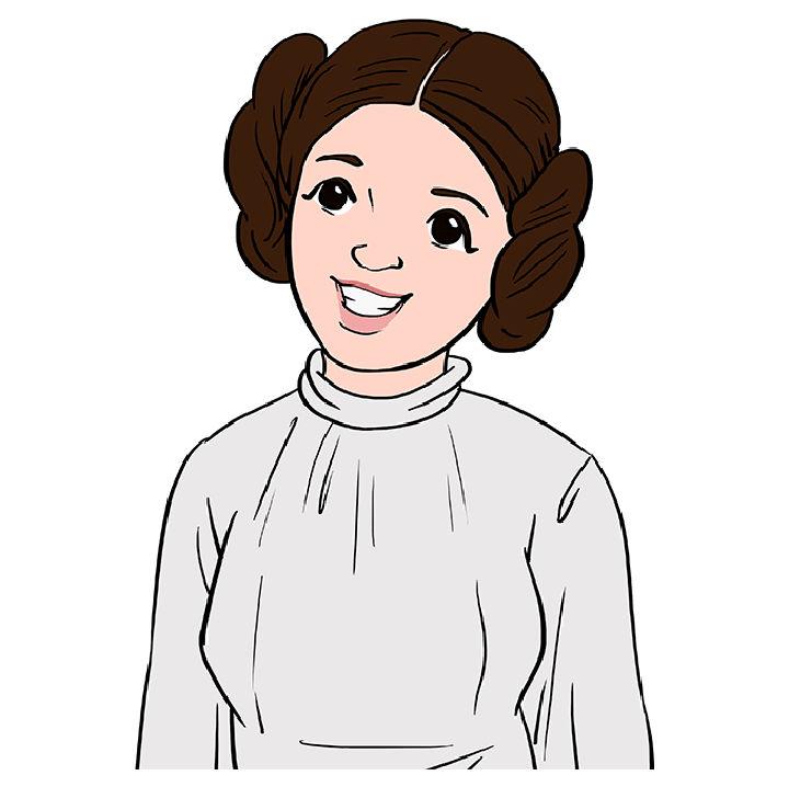 Create a Wonderful Princess Leia Drawing