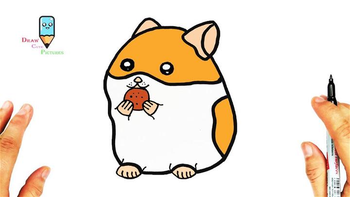 Cute Chibi Hamster Drawing