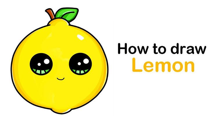 Cute Lemon Drawing