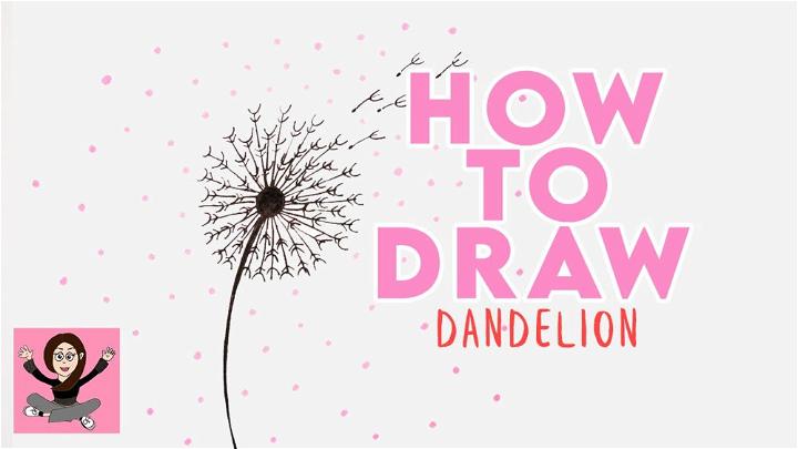 Dandelion Drawing Step by Step