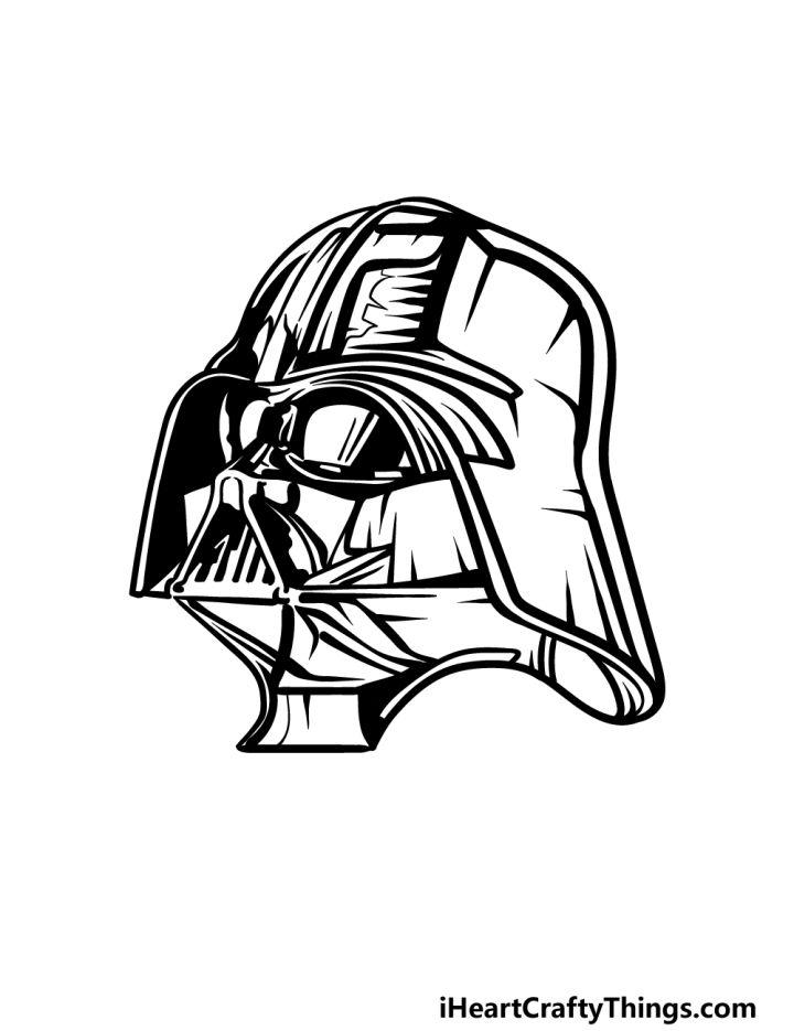 Darth Vader Drawing Step by Step Guide