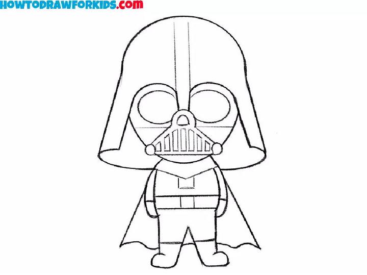 darth vader drawing for kids