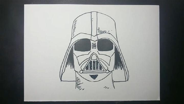 Darth Vader Helmet Drawing