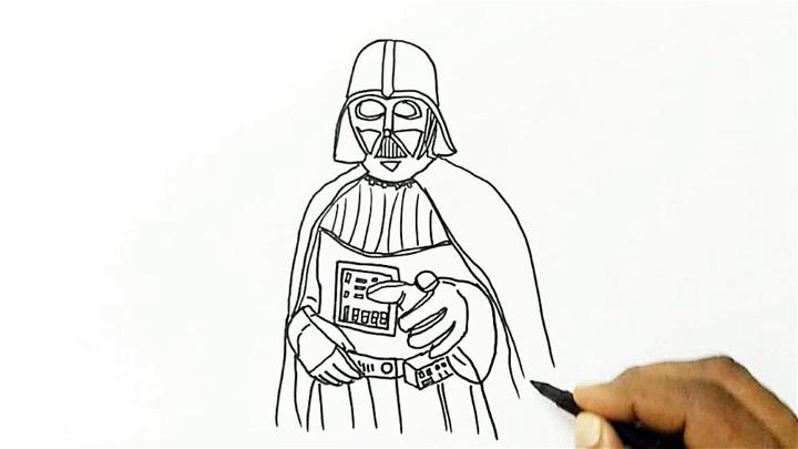 Darth Vader from Star Wars Drawing