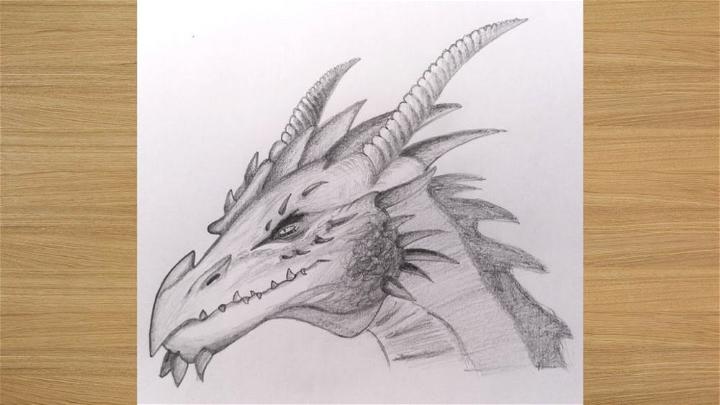 Dragon Head Drawing for Beginners