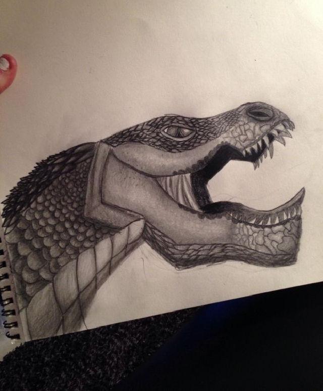 Dragon Head Drawing