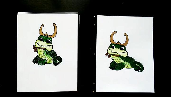 Draw Alligator Loki Funko Pop