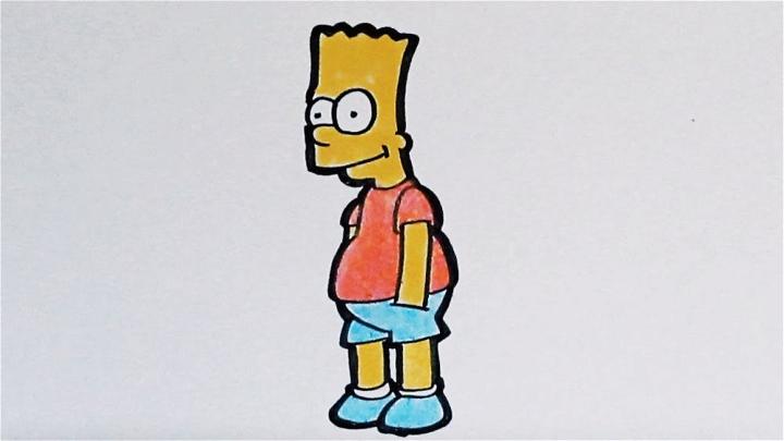 Draw Bart Simpsons Calm