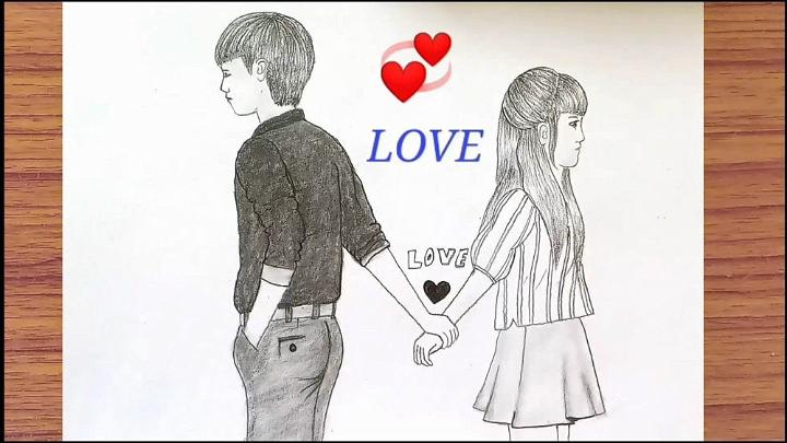 Create Your Own Couple Pencil Sketch Portrait  Made Best in India