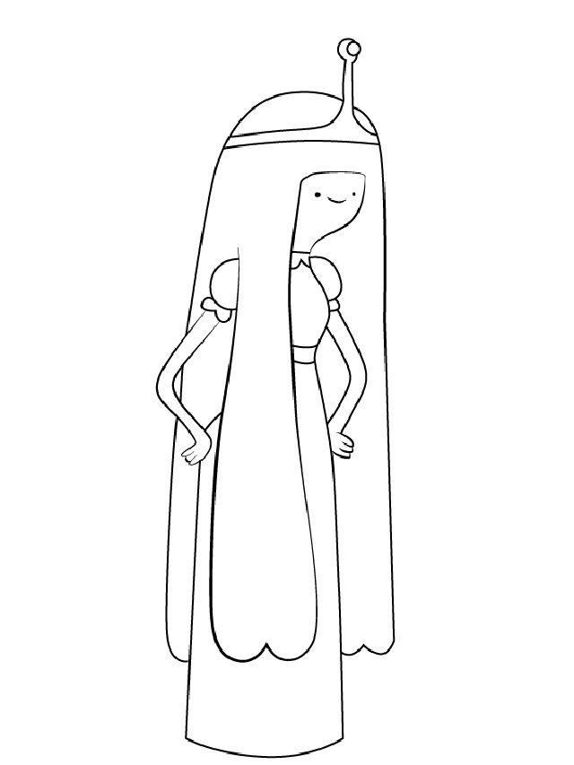 Draw Princess Bubblegum from Adventure Time