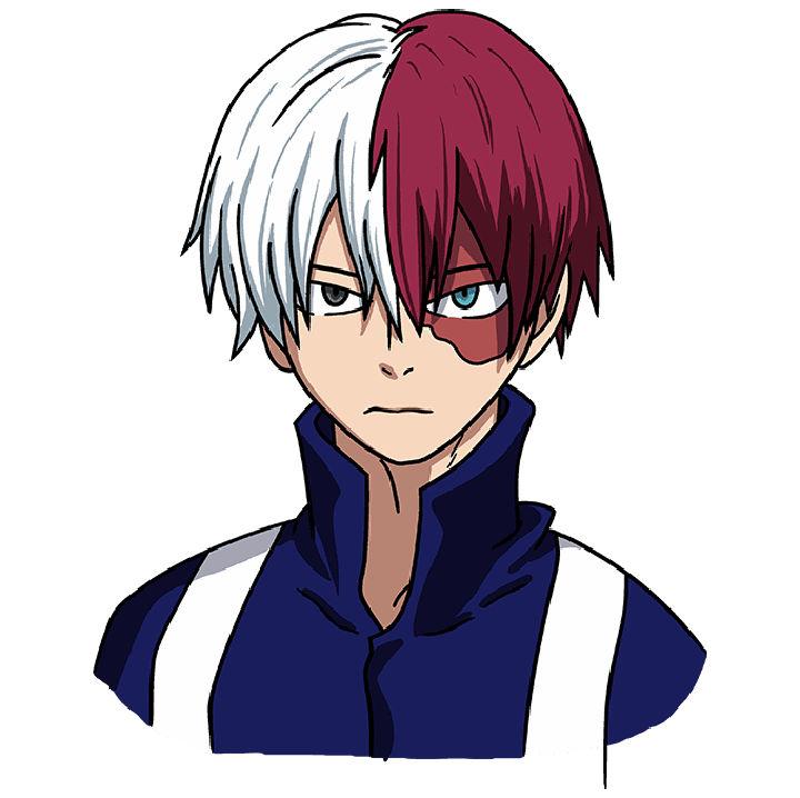 Draw Shoto Todoroki from My Hero Academia