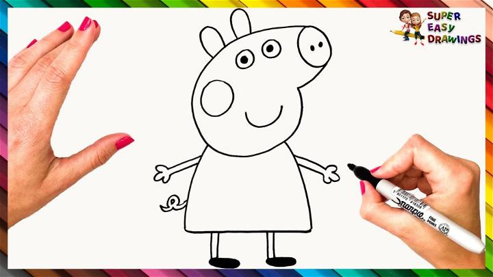 25 Easy Peppa Pig Drawing Ideas - Draw Peppa Pig