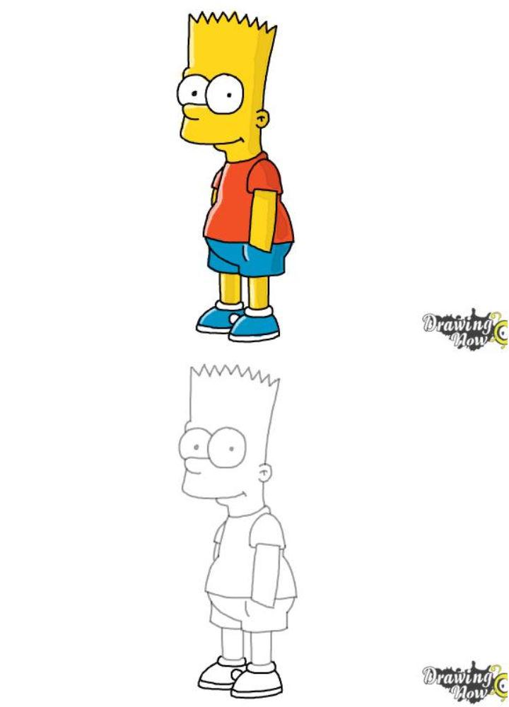 25 Easy Bart Simpson Drawing Ideas - How to Draw